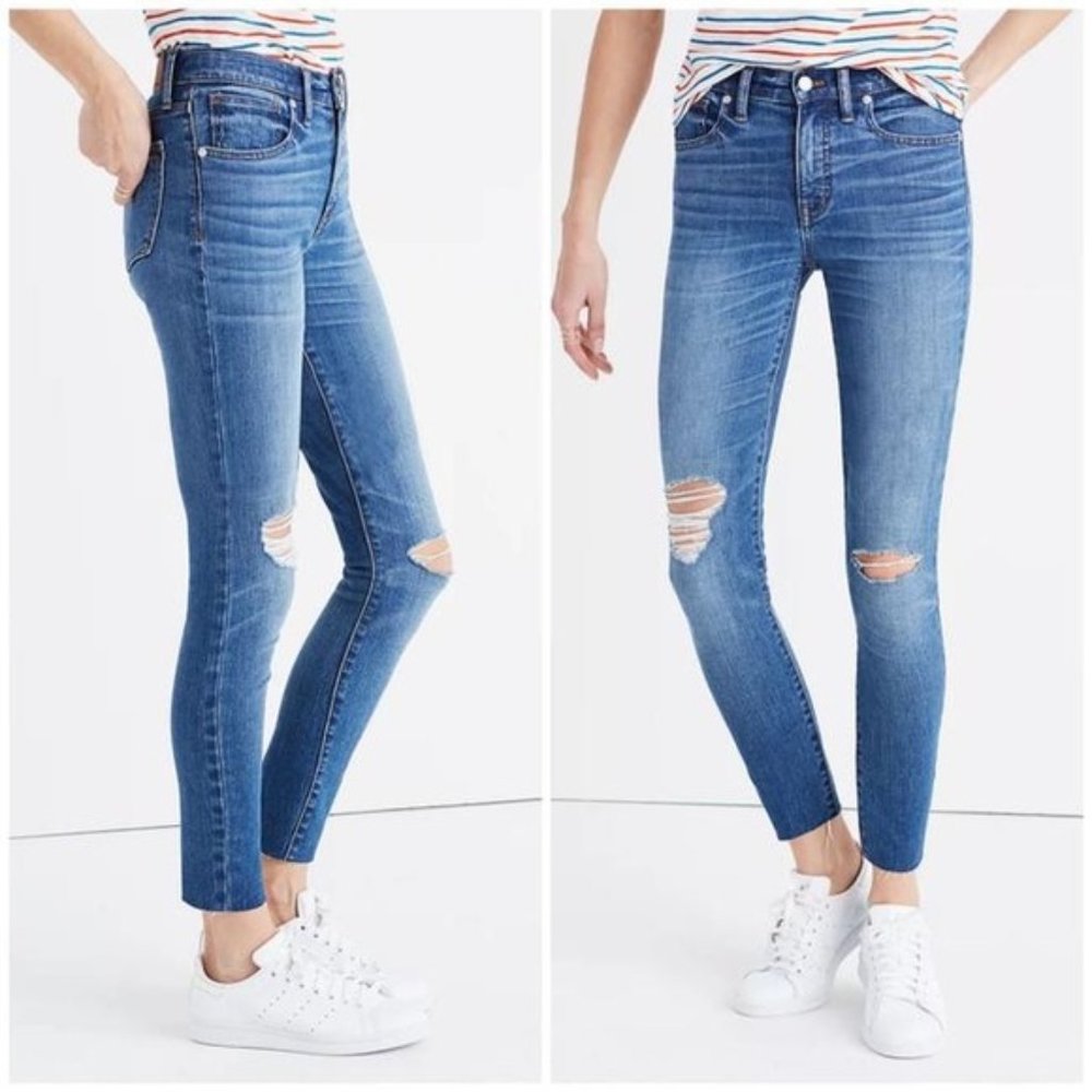 Madewell Tall Denim - 9'' High Rise Skinny Crop